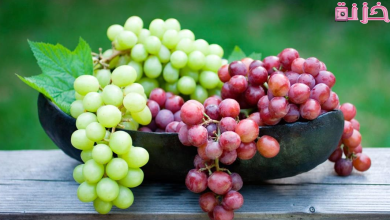 عدد السعرات الحرارية في العنب