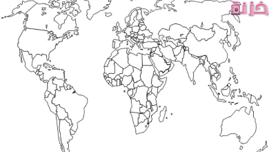 خريطة العالم صماء