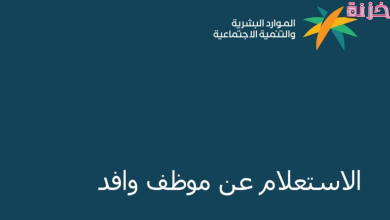 الاستعلام عن وافد