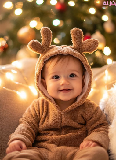 صور طفل في الكريسماس