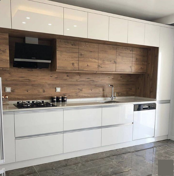 صور مطبخ باللون الابيض رائع