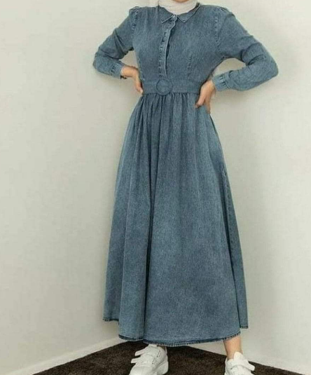 فساتين شتوية للمحجبات تركي 