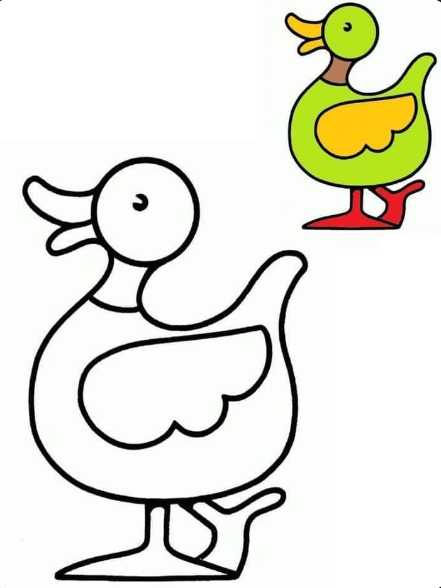 صور تلوين البطة