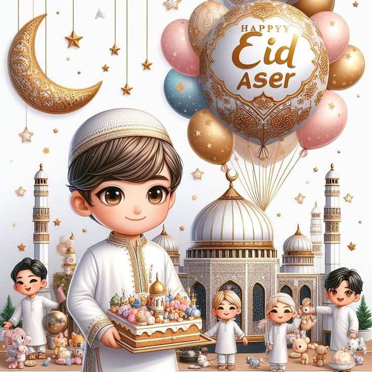 بطاقة تهنئة بالعيد بالاسم اسر