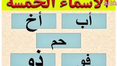 الاسماء الخمسة