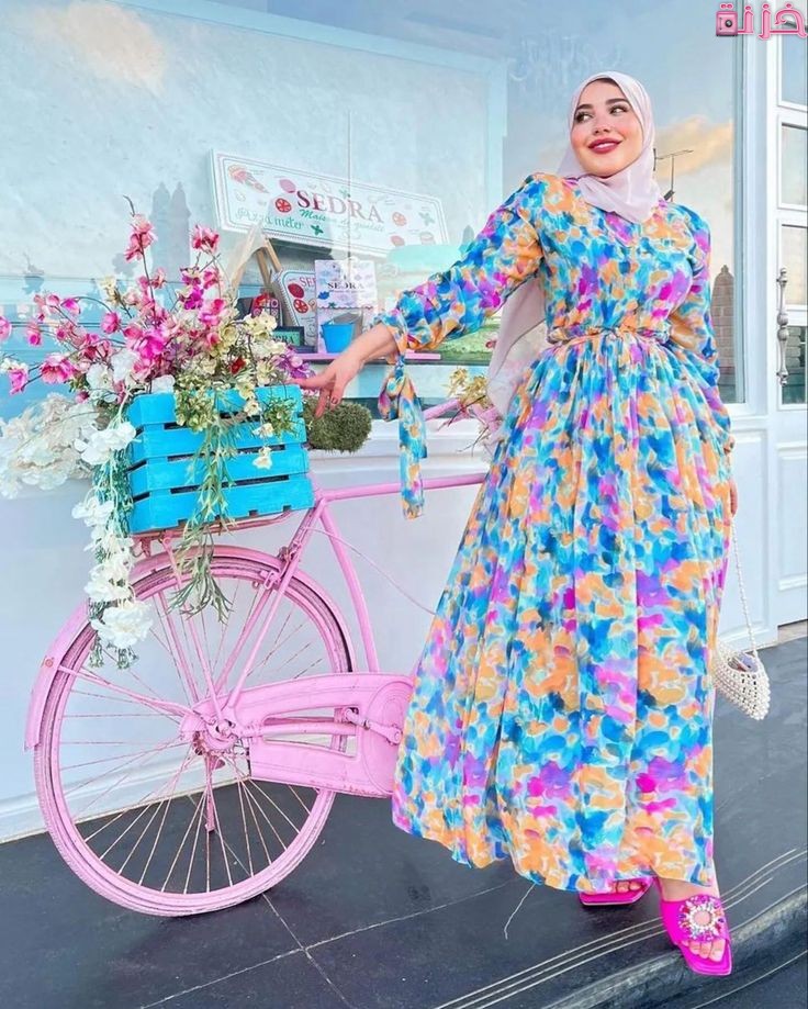 موديلات فساتين محجبات خروج صيفي