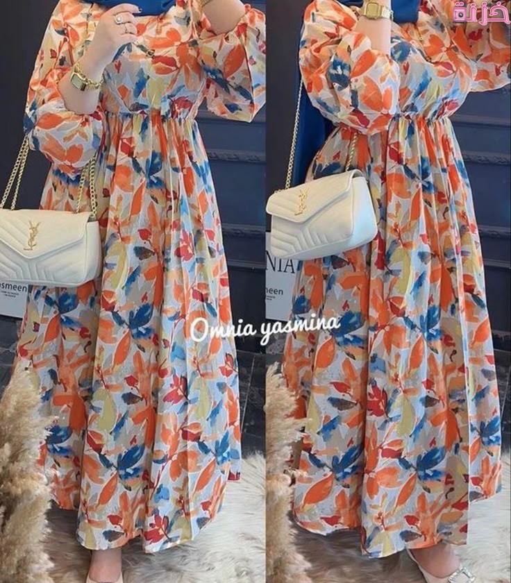 أشكال فساتين محجبات سواريه للتفصيل