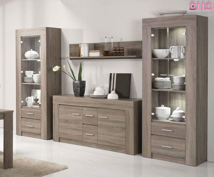 اشكال بوفيهات خشب مودرن