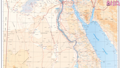 خريطة مصر بالتفصيل