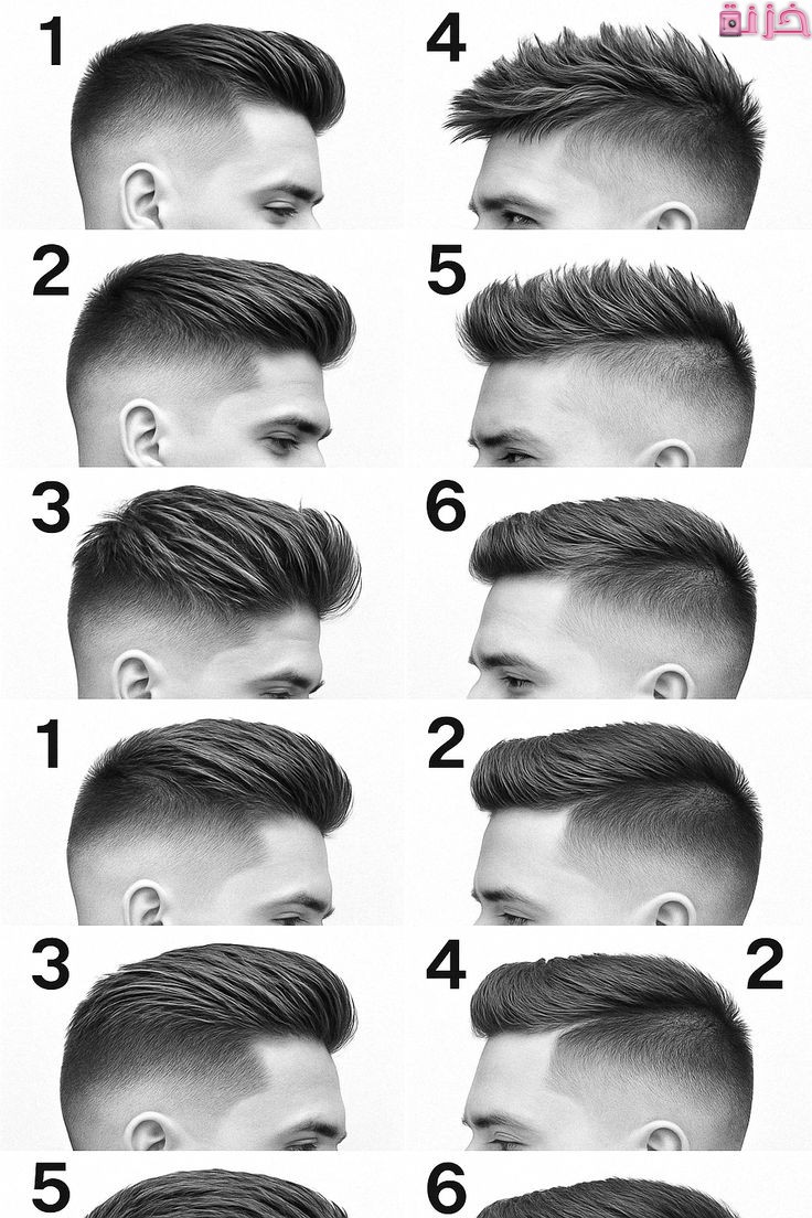 قصات شعر للرجال حسب الوجه
