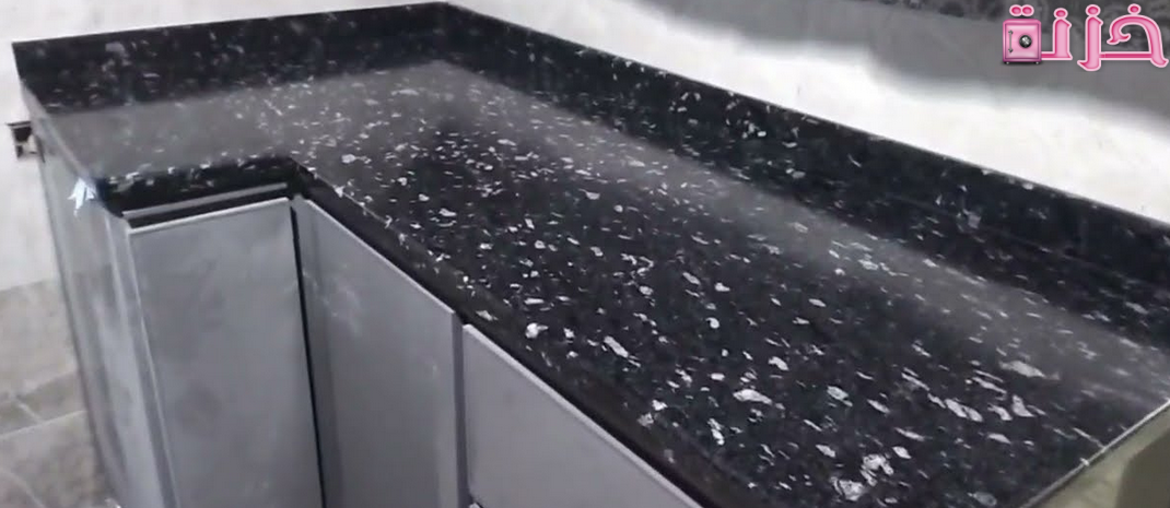 أنواع واسعار الرخام الأسود للمطابخ