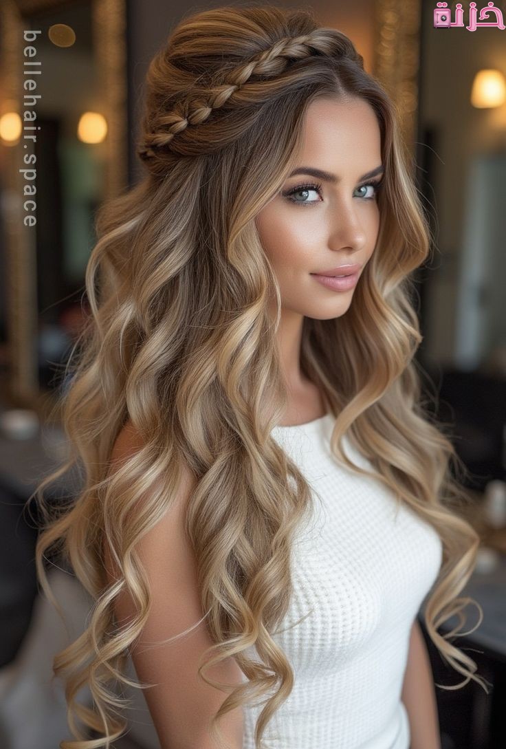 أجمل تسريحات نازلة على الظهر